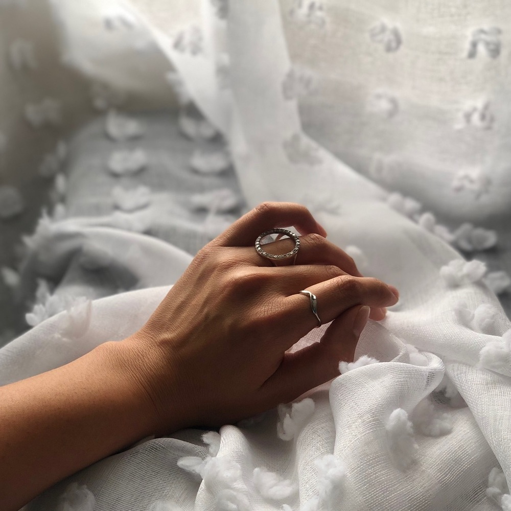 💍BOGO50% Silver thumb ring with gemstones